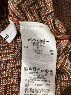 niko and .../ニコアンド/ベスト/トップス/ブラウン/M
