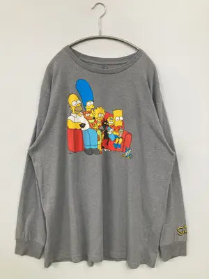 THE Simpsons/ザシンプソンズ/Tシャツ/カットソー/トップス/グレー/2X
