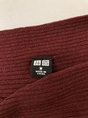 UNIQLO/ユニクロ/ニット/セーター/トップス/レッド/M