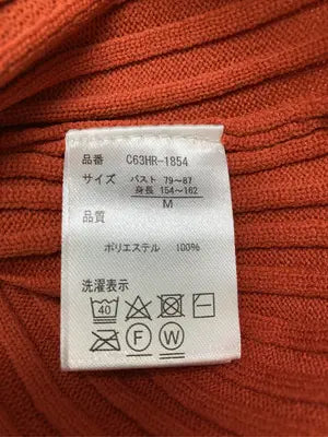 Tシャツ/カットソー/トップス/レッド/M  バスト79～87　身長154～162