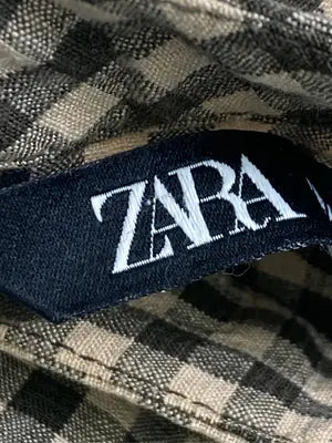 ZARA/ザラ/シャツ/ブラウス/トップス/ベージュ/USA M