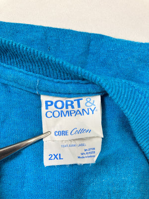 PORT COMPANY/ポートカンパニー/Tシャツ/カットソー/トップス/ブルー/2XL