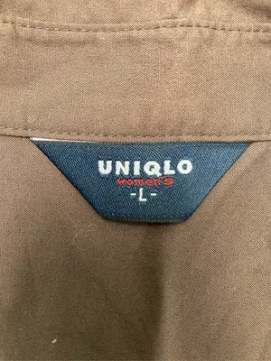 UNIQLO/ユニクロ/シャツワンピース/ワンピース/ドレス/ブラウン/L