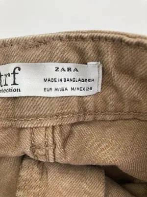 ZARA/ザラ/デニムスカート/スカート/ブラウン/EUR M/USA M/ MEX 28
