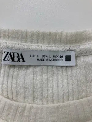 ZARA/ザラ/Tシャツ/カットソー/トップス/アイボリー/EUR L/USA L/MEX 30