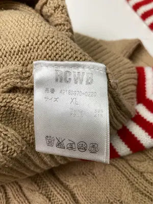 RCWB/ニット/セーター/トップス/ベージュ/XL