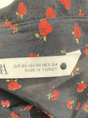 ZARA/ザラ/シャツ/ブラウス/トップス/ブラック/USA XS