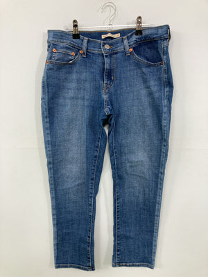 デニムパンツ/パンツ/ブルー/28