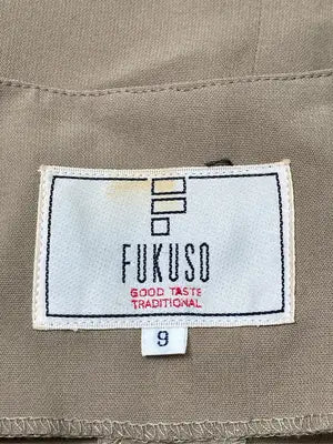 FUKUZO/ノーカラージャケット/ジャケット/アウター/ベージュ/9