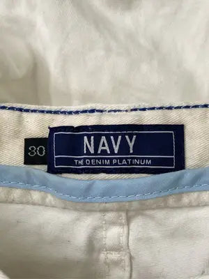 NAVY/ネイビー/デニムパンツ/パンツ/ホワイト/30