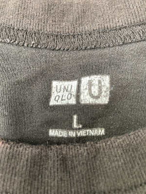 UNIQLO/ユニクロ/Tシャツ/カットソー/トップス/ブラック/L
