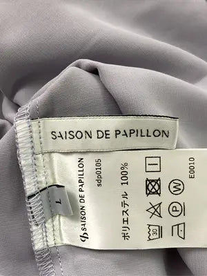 SAISON DE PAPILLON/セゾンドゥパピヨン/シャツ/ブラウス/トップス/パープル/L