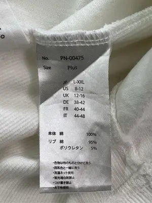 patterntorso/Tシャツ/カットソー/トップス/ホワイト/L-XXL