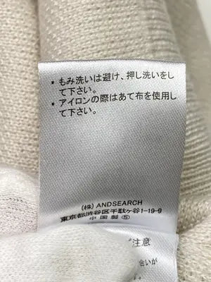And Search/ニット/セーター/トップス/アイボリー/M
