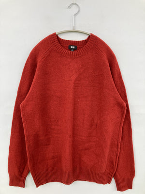 UNIQLO/ユニクロ/ニット/セーター/トップス/レッド/XL