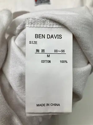 BEN DAVIS/ベンデイビス/Tシャツ/カットソー/トップス/ホワイト/M