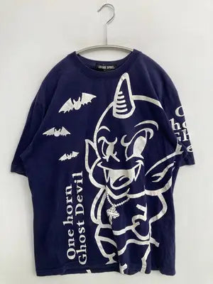 CHALLENGE SPIRIT/Tシャツ/カットソー/トップス/ネイビー/L