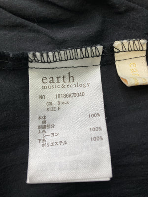 earth music&ecology/アースミュージックアンドエコロジー/Tシャツ/カットソー/トップス/ブラック/F