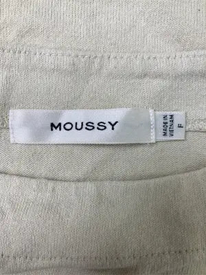 MOUSSY/マウジー/Tシャツ/カットソー/トップス/アイボリー/F