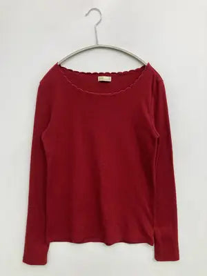 earth music&ecology/アースミュージックアンドエコロジー/ニット/セーター/トップス/レッド/M