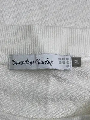 SEVENDAYS=SUNDAY/セブンデイズサンデイ/スウェット/トップス/ホワイト/M