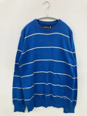 matix/ニット/セーター/トップス/ブルー/M