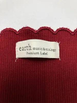 earth music&ecology/アースミュージックアンドエコロジー/ニット/セーター/トップス/レッド/M