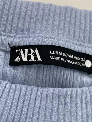 ZARA/ザラ/Tシャツ/カットソー/トップス/スカイブルー/USA M
