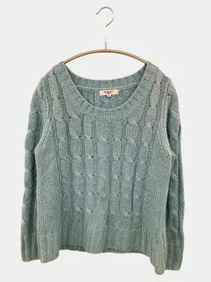 NATURAL BEAUTY BASIC/ナチュラルビューティーベーシック/ニット/セーター/トップス/スカイブルー/M