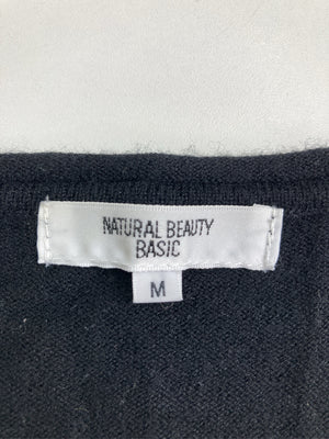NATURAL BEAUTY BASIC/ナチュラルビューティーベーシック/ニット/セーター/トップス/ブラック/M