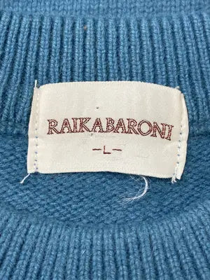 RAIKABARONI/ニット/セーター/トップス/スカイブルー/L