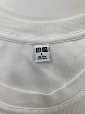 UNIQLO/ユニクロ/Tシャツ/カットソー/トップス/ホワイト/L