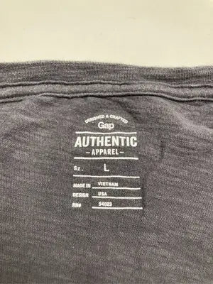 AUTHENTIC/オーセンティック/Tシャツ/カットソー/トップス/グレー/L