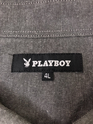 PLAYBOY/プレイボーイ/シャツ/ブラウス/トップス/グレー/4L