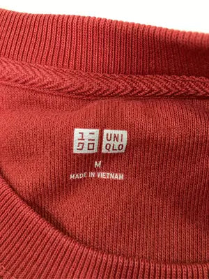 UNIQLO/ユニクロ/Tシャツ/カットソー/トップス/レッド/M