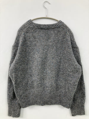 ニット/セーター/トップス/グレー/XL