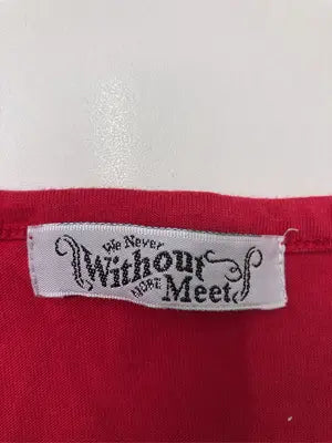 Without Meet/Tシャツ/カットソー/トップス/レッド/4L