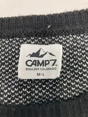 CAMP7/キャンプセブン/ニット/セーター/トップス/ブラック/M-L