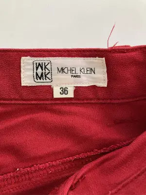 MICHEL KLEIN/ミッシェルクラン/チノパンツ/パンツ/レッド/36