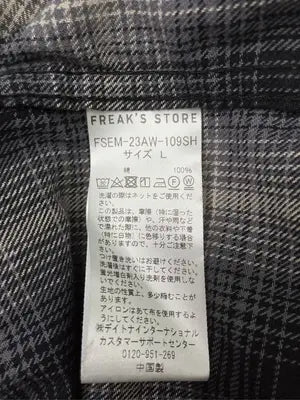 FREAK'S STORE/フリークスストア/シャツ/ブラウス/トップス/ブラック/L
