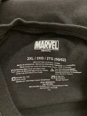 MARVEL/マーベル/Tシャツ/カットソー/トップス/ブラック/2XL