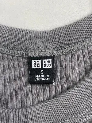 UNIQLO/ユニクロ/タンクトップ/トップス/グレー/S