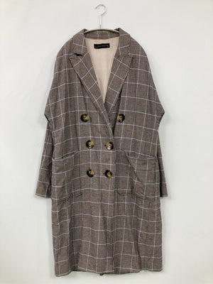 ZARA WOMAN/ザラウーマン/ステンカラーコート/ジャケット/アウター/グレー/L