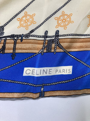 CELINE/セリーヌ/バンダナ/スカーフ/財布/小物/アイボリー