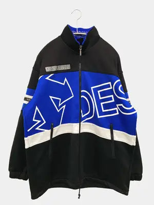 DESCENTE/デサント/ジャージ/トラックジャケット/トップス/ブラック/S-M