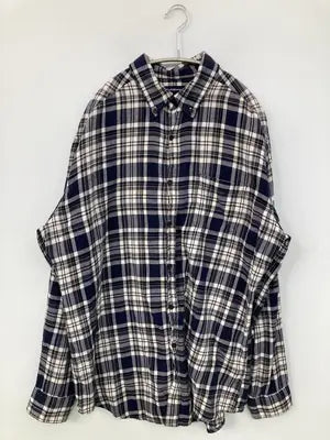 croft&barrow/クラフトアンドバロー/シャツ/ブラウス/トップス/ネイビー/L