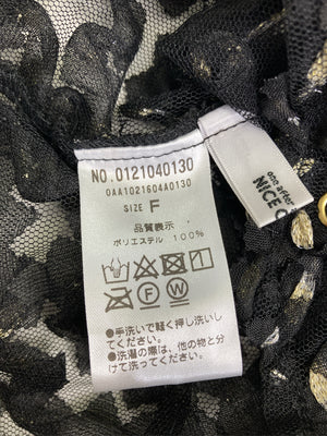 NICE CLAUP/ナイスクラップ/シャツ/ブラウス/トップス/ブラック/F