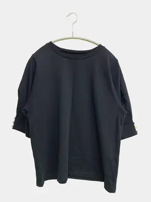 Tシャツ/カットソー/トップス/ブラック/LL