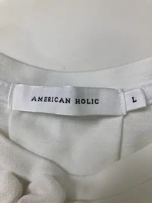 AMERICAN HOLIC/アメリカンホリック/Tシャツ/カットソー/トップス/ホワイト/L