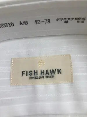 Fish Hawk/ビジネスシャツ/トップス/ホワイト/42-78